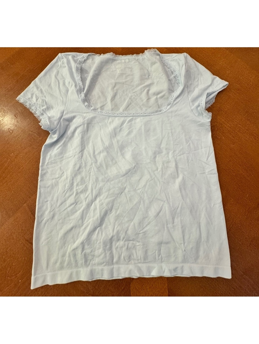 Wild Fable Women's Baby Blue Short Sleeve Scoop Neck T-Shirt XXL 382